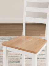 Gesthaven Dining Table and 2 Chairs in Natural/White - PKG019460