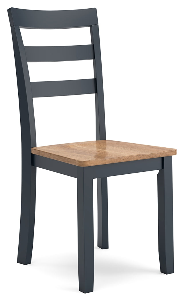 Gesthaven Dining Table and 4 Chairs in Natural/Blue - PKG019465