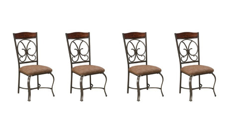 Glambrey 4-Piece Dining Room Chair in Brown from Ashley - Luna Furniture