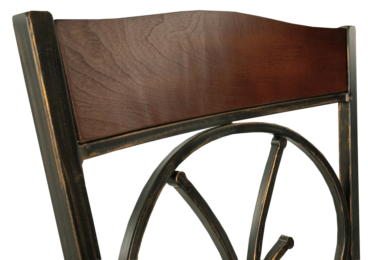 Glambrey 4-Piece Dining Room Chair in Brown from Ashley - Luna Furniture