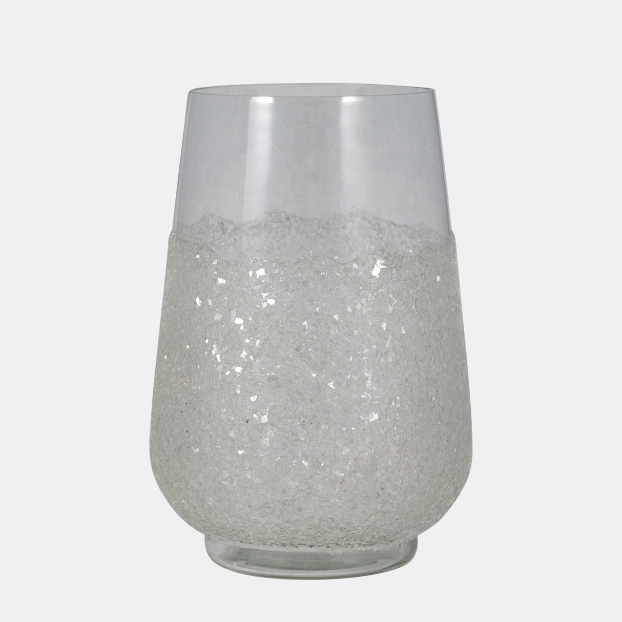 Glass, 10" Sugar Vase, Clear from Sagebrook Home - Luna Furniture