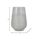 Glass, 10" Sugar Vase, Clear from Sagebrook Home - Luna Furniture