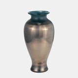 Glass, 12"h Olpe Vase, Teal from Sagebrook Home - Luna Furniture