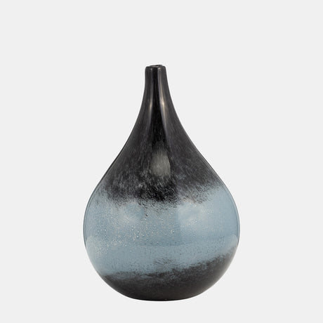 Glass, 12" Vase Blue Ombre from Sagebrook Home - Luna Furniture