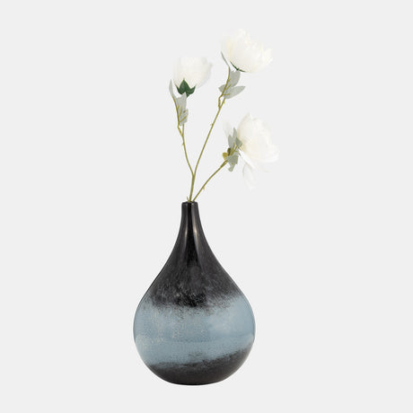 Glass, 12" Vase Blue Ombre from Sagebrook Home - Luna Furniture