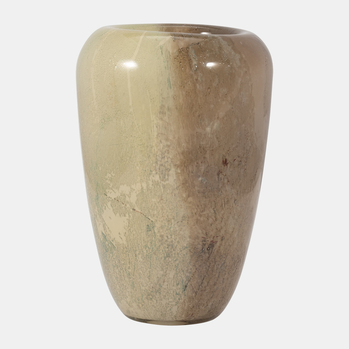 Glass, 13" 2-tone Vase, Nude from Sagebrook Home - Luna Furniture