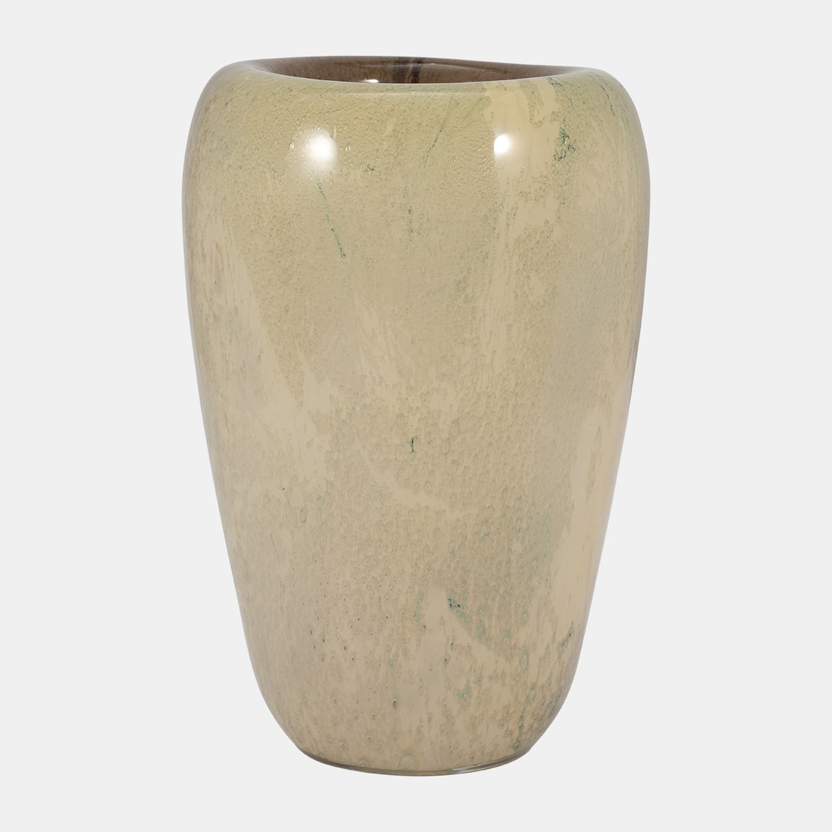 Glass, 13" 2-tone Vase, Nude from Sagebrook Home - Luna Furniture