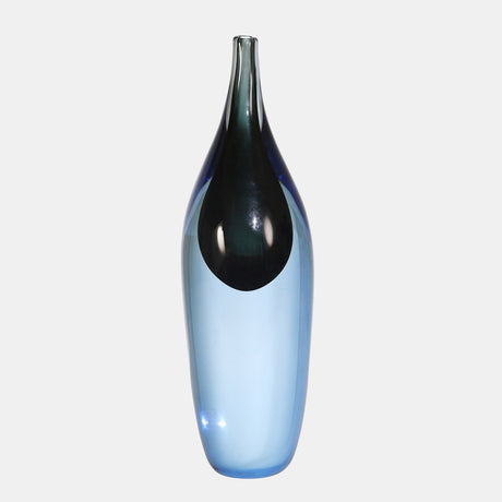Glass 14" Decor, Blue - 14711-02