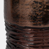 Glass, 14" Textured Enamel Vase, Bronze from Sagebrook Home - Luna Furniture