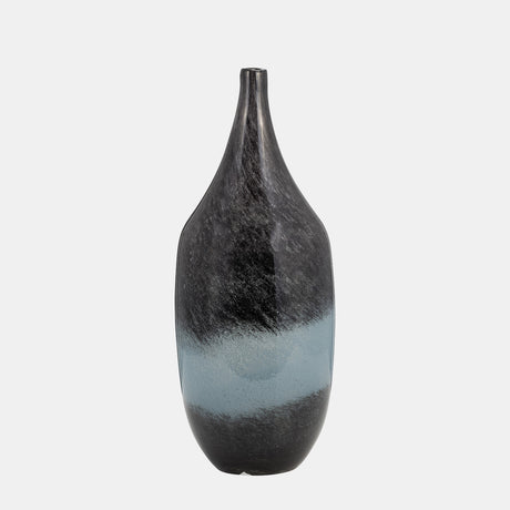 Glass, 14" Vase Blue Ombre from Sagebrook Home - Luna Furniture