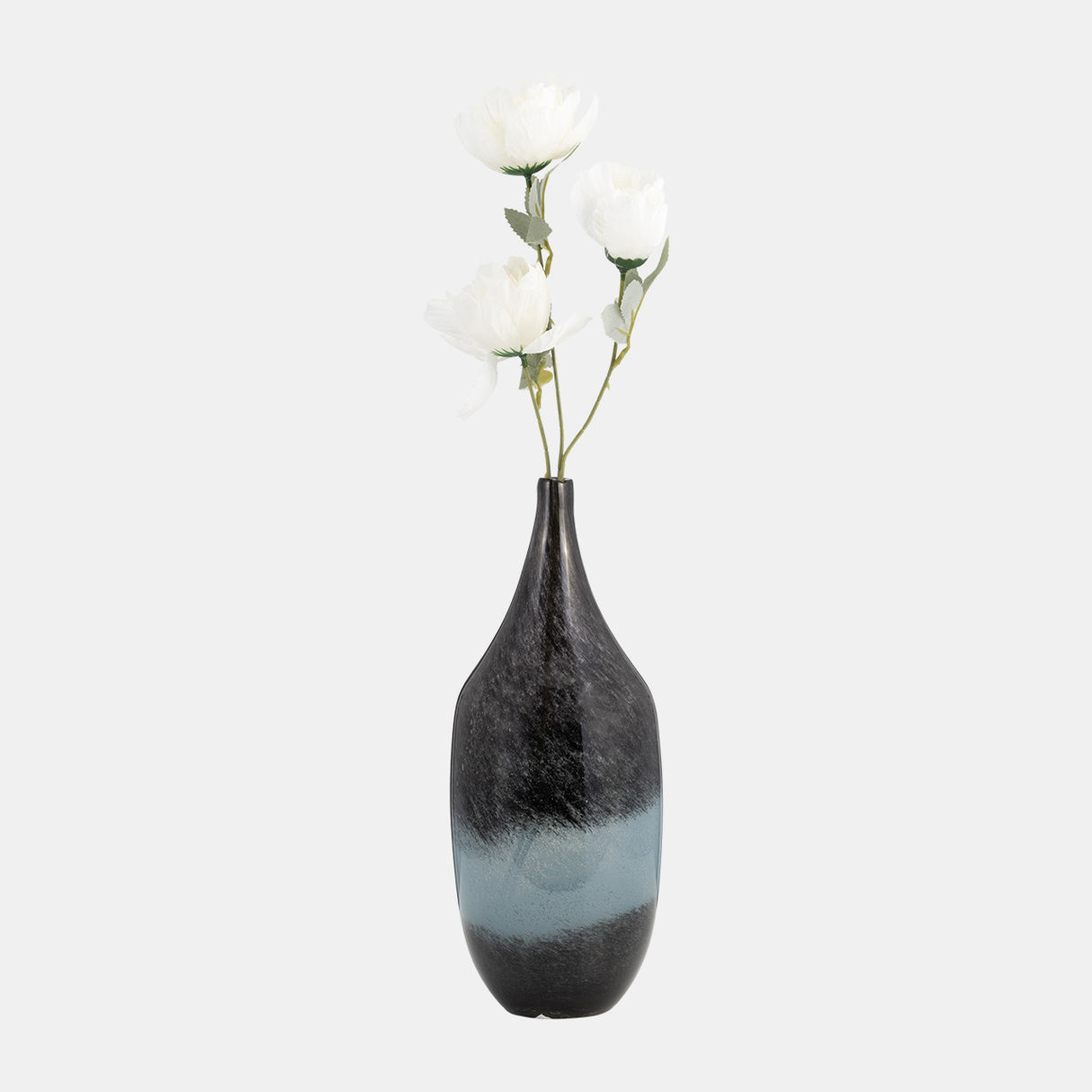 Glass, 14" Vase Blue Ombre from Sagebrook Home - Luna Furniture