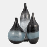 Glass, 14" Vase Blue Ombre from Sagebrook Home - Luna Furniture