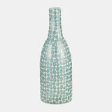 Glass, 15"h Mosaic Vase, Blue from Sagebrook Home - Luna Furniture