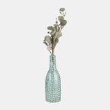 Glass, 15"h Mosaic Vase, Blue from Sagebrook Home - Luna Furniture