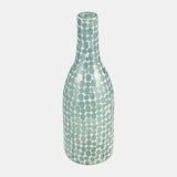 Glass, 15"h Mosaic Vase, Blue from Sagebrook Home - Luna Furniture