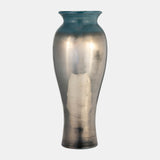 Glass, 16"h Olpe Vase, Teal from Sagebrook Home - Luna Furniture