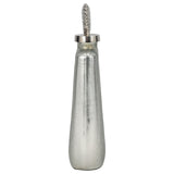 Glass, 16" Metallic Bottle Orb Topper, Silver from Sagebrook Home - Luna Furniture