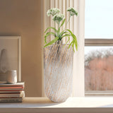 Glass,16",striped Stained Vase,multi from Sagebrook Home - Luna Furniture