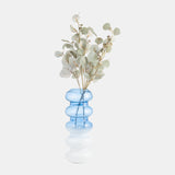 Glass, 17"h Accordion Vase, Blue from Sagebrook Home - Luna Furniture