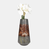 Glass, 17" Vase Grey/brown from Sagebrook Home - Luna Furniture