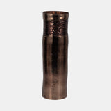 Glass, 18" Textured Enamel Vase, Bronze from Sagebrook Home - Luna Furniture