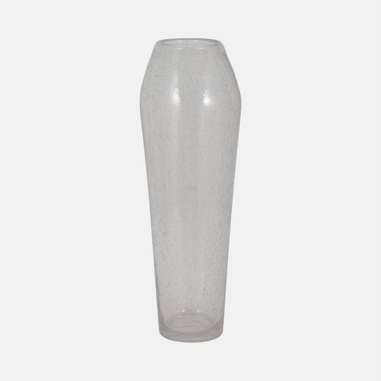 Glass, 23" Floor Vase Bubble Clear from Sagebrook Home - Luna Furniture