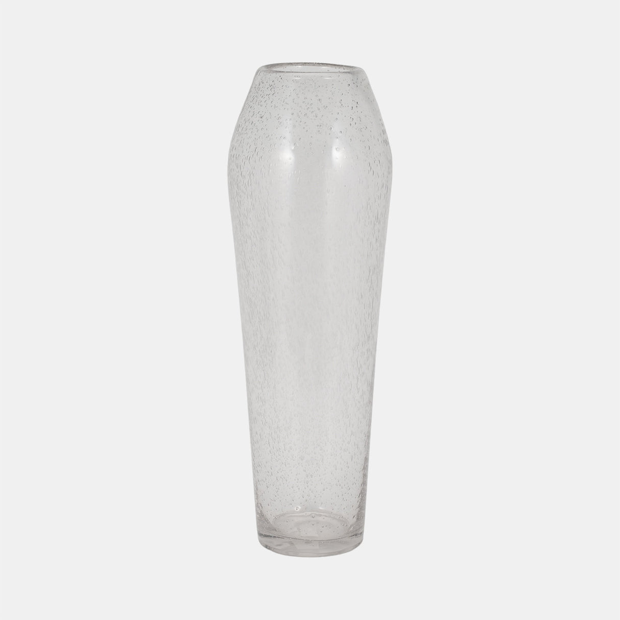 Glass, 23" Floor Vase Bubble Clear from Sagebrook Home - Luna Furniture