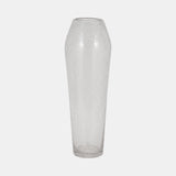 Glass, 23" Floor Vase Bubble Clear from Sagebrook Home - Luna Furniture