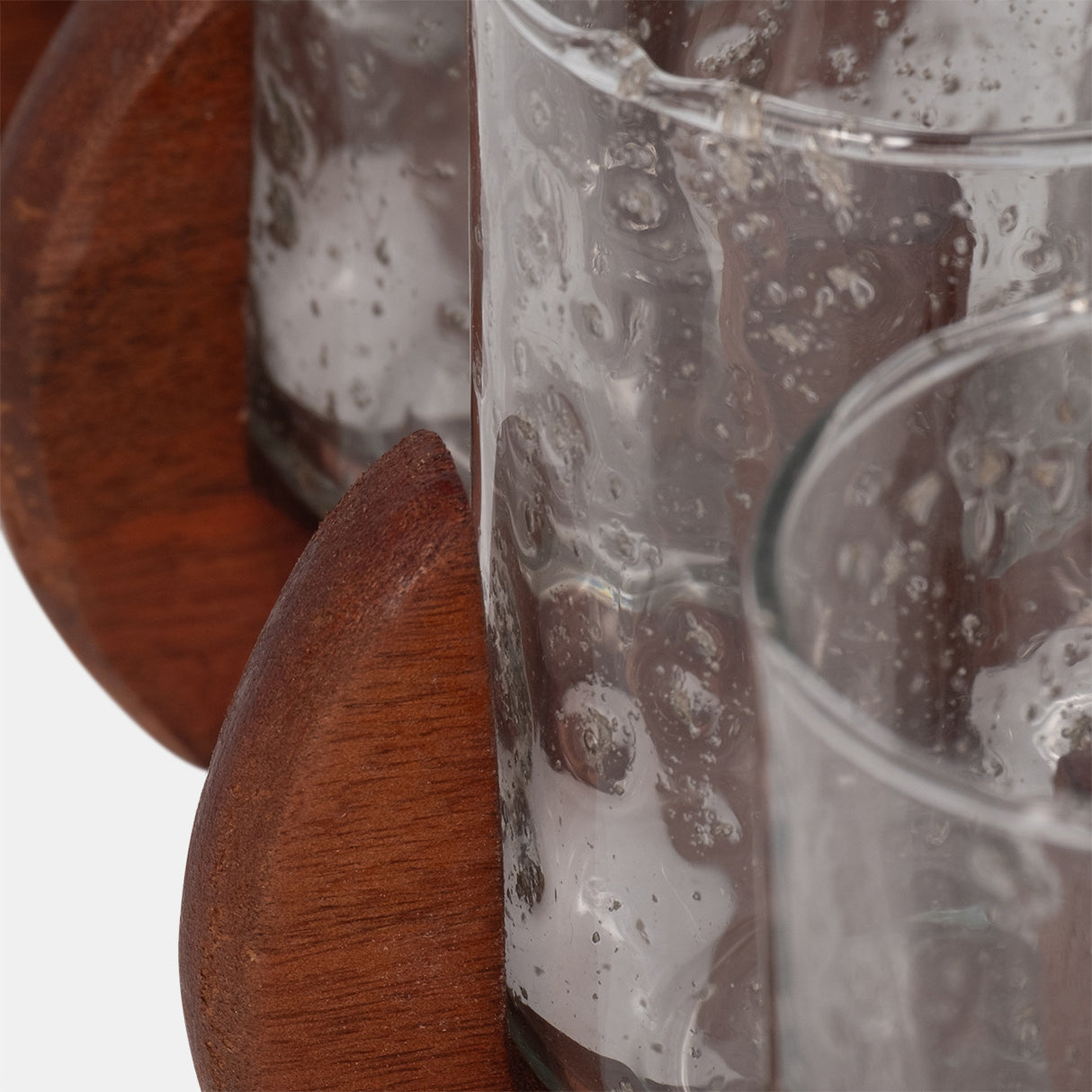 Glass, 24" 6-votive Holders W/ Base, Brown/clear from Sagebrook Home - Luna Furniture