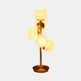 Glass 26" Frosted Globe Table Lamp, Gold from Sagebrook Home - Luna Furniture