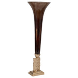 Glass, 31" Trumpet Vase, Bronze from Sagebrook Home - Luna Furniture