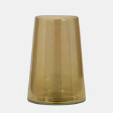 Glass, 8" Luster Vase, Gold from Sagebrook Home - Luna Furniture