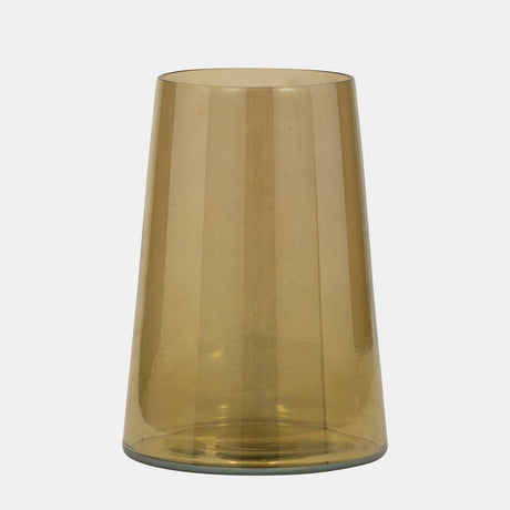 Glass, 8" Luster Vase, Gold from Sagebrook Home - Luna Furniture