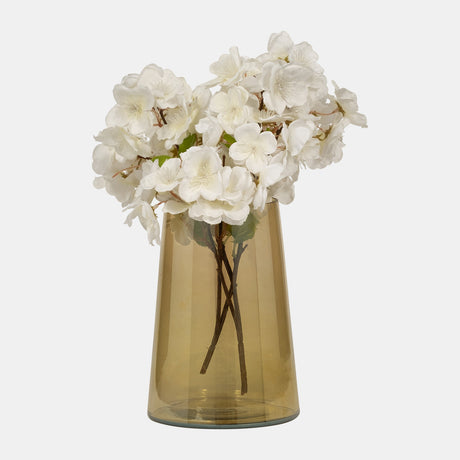 Glass, 8" Luster Vase, Gold from Sagebrook Home - Luna Furniture