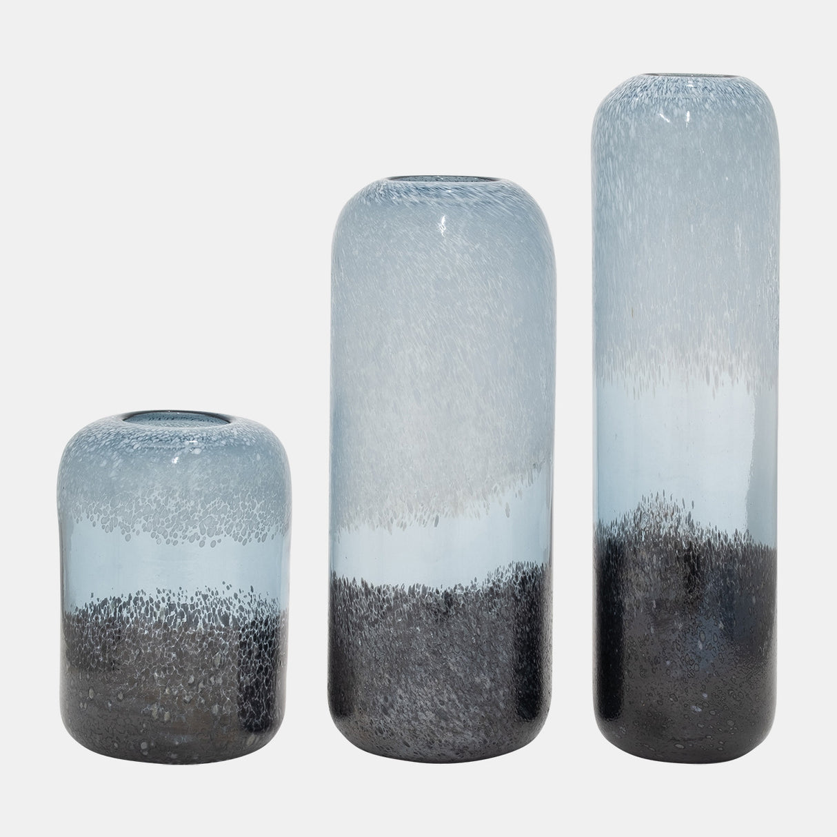 Glass, 9" Ombre Vase, Multi from Sagebrook Home - Luna Furniture