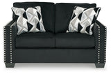 Gleston Sofa, Loveseat, Chair and Ottoman in Onyx - PKG008943