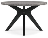 Glinari Dining Table and 4 Chairs in Taupe/Black from Ashley - Luna Furniture