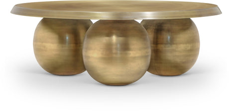 Globus Coffee Table in Gold from Meridian - Luna Furniture