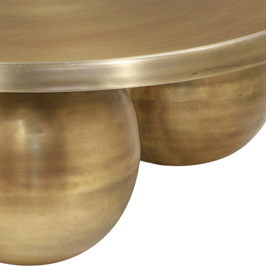 Globus Coffee Table in Gold from Meridian - Luna Furniture