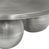 Globus Coffee Table in Silver from Meridian - Luna Furniture