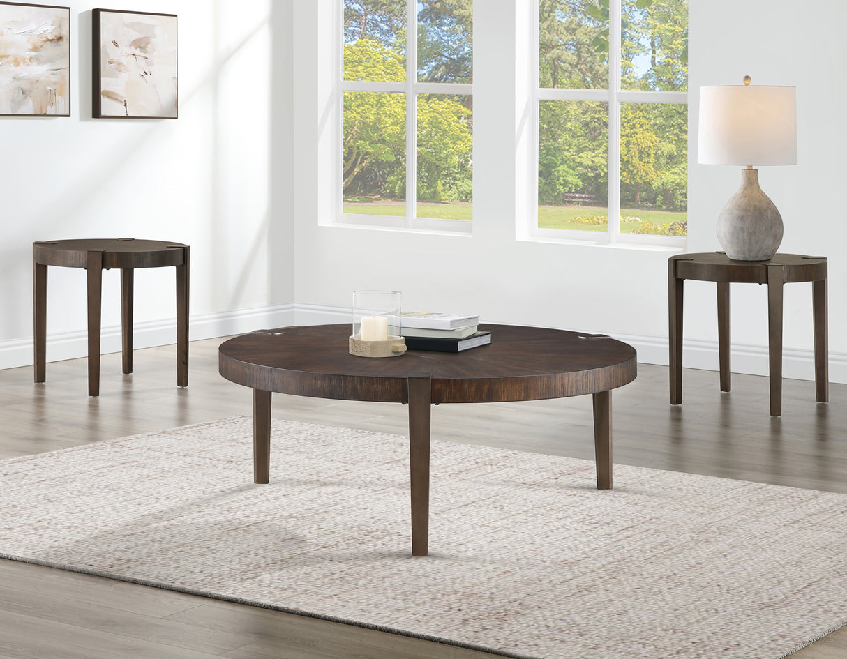 Gracie 3-Piece Table Set, Brown from Steve Silver - Luna Furniture