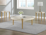 Gracie 3-Piece Table Set, White - SET | GRA100WC | GRA100WE(2)