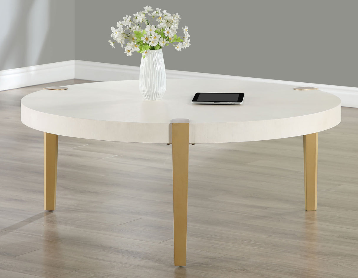 Gracie Coffee Table, White - GRA100WC