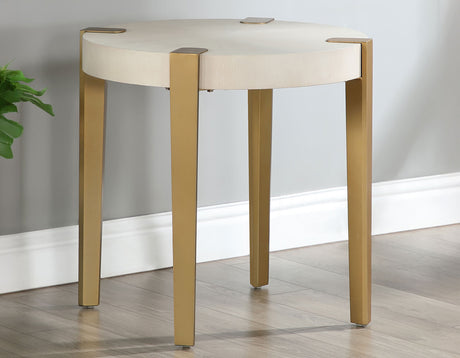 Gracie End Table, White - GRA100WE