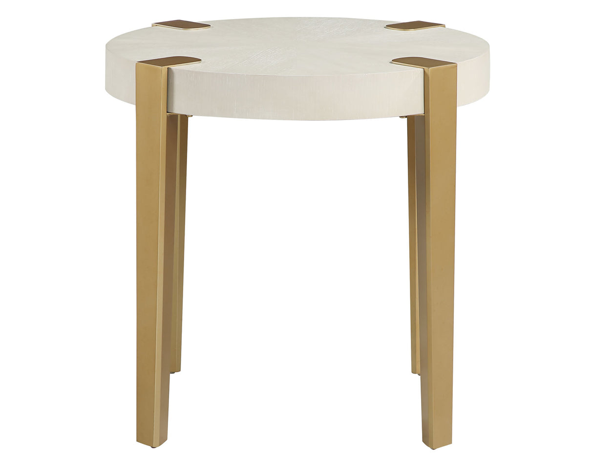 Gracie End Table, White - GRA100WE