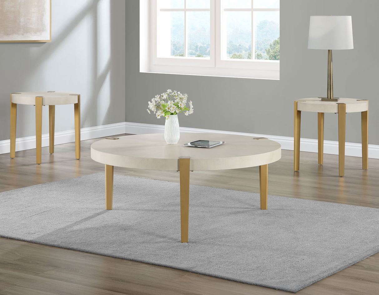 Gracie End Table, White - GRA100WE