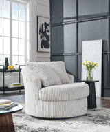 Gramwell Alloy Oversized Swivel Accent Chair - A3000724