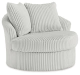 Gramwell Alloy Oversized Swivel Accent Chair - A3000724