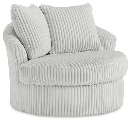 Gramwell Alloy Oversized Swivel Accent Chair - A3000724