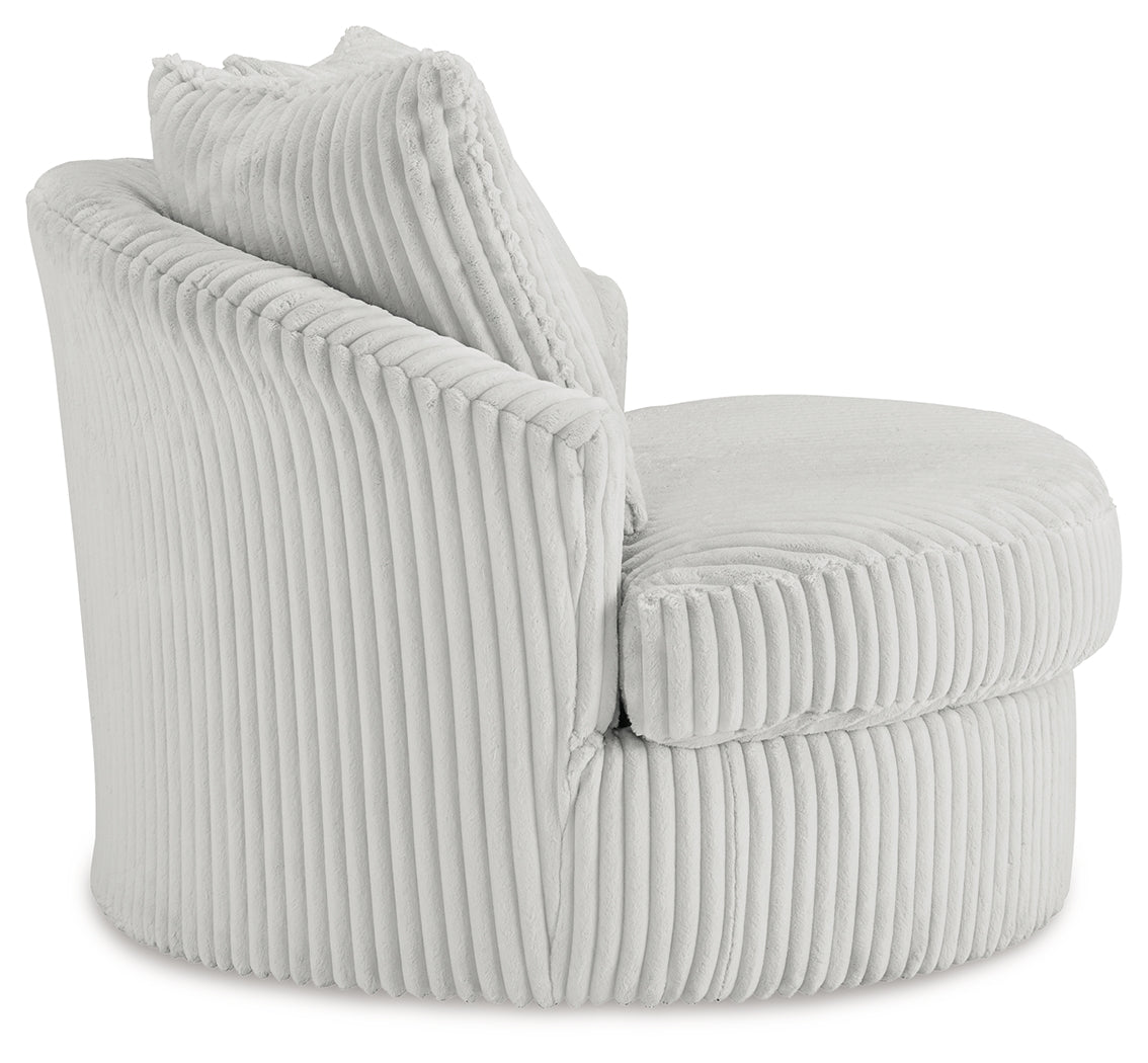 Gramwell Alloy Oversized Swivel Accent Chair - A3000724